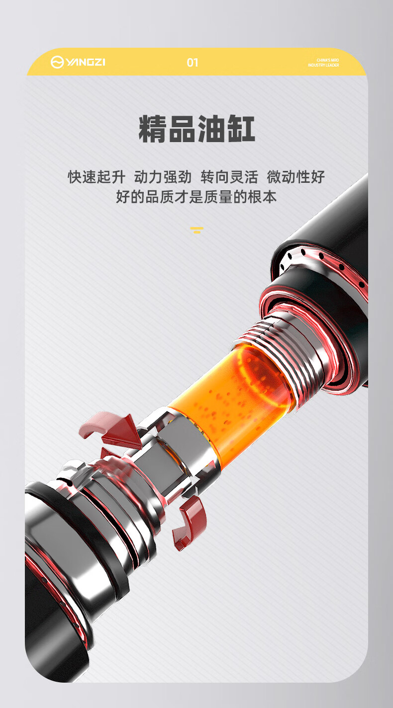 揚子半電動(dòng)升降堆高叉車(chē)YZ-B1030載重1噸升高3米(圖6)