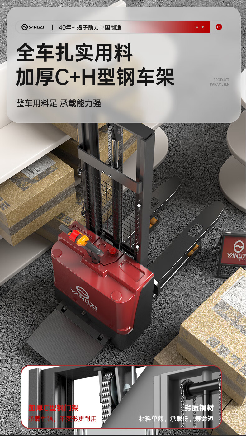 揚子站駕式堆高車(chē)YZ-CDD-B (YZ-PSP)(圖6)
